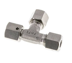 8L Stainless Steel Right Angle Tee Cutting Fitting with Swivel 315 bar FKM Adjustable ISO 8434-1