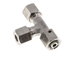 8L Stainless Steel Right Angle Tee Cutting Fitting with Swivel 315 bar FKM Adjustable ISO 8434-1