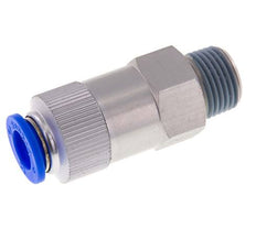Push-In Check Valve 12mm & R1/2'' Male Aluminum 0.2-10bar (3-145psi) Thread-Hose