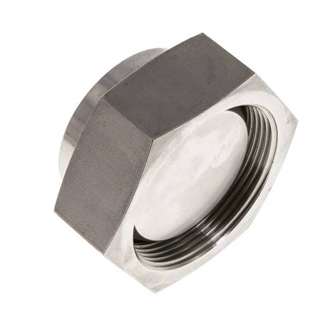 End Cap G2'' Stainless steel with External Hex 60° cone 75bar (1053.75psi) Hydraulic