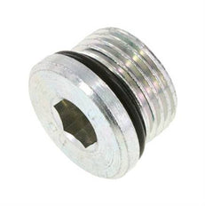 Plug UNF 7/8''-14 Steel NBR with Internal Hex 630bar (8851.5psi)