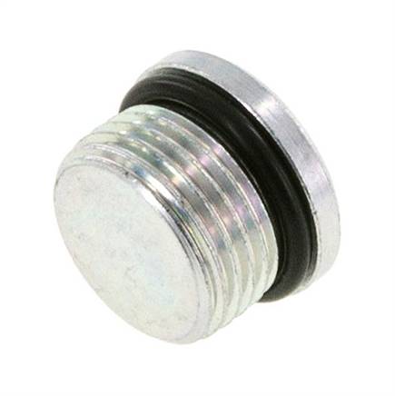 Plug UNF 7/8''-14 Steel NBR with Internal Hex 630bar (8851.5psi)
