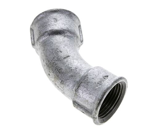 45deg Angled Fitting Rp1'' Female Cast Iron 25bar (351.25psi)