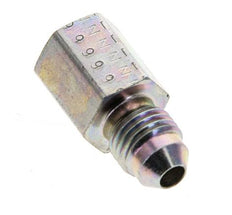 JIC Reducing Nipple UNF 7/16''-20 Male x 1/8'' NPT Female Steel 310bar (4355.5psi) [2 Pieces]
