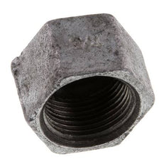 Rp 3/4'' Zinc plated Cast iron End cap 25 Bar [5 Pieces]