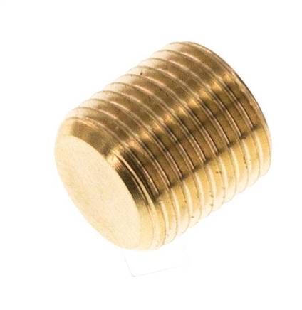 M8x0.75 Brass Closing plug with Inner Hex without collar 16 Bar [5 Pieces]