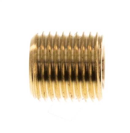 M8x0.75 Brass Closing plug with Inner Hex without collar 16 Bar [5 Pieces]