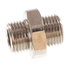 G 1/8'' Nickel plated Brass Double Nipple 16 Bar [5 Pieces]