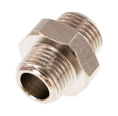 G 1/8'' Nickel plated Brass Double Nipple 16 Bar [5 Pieces]