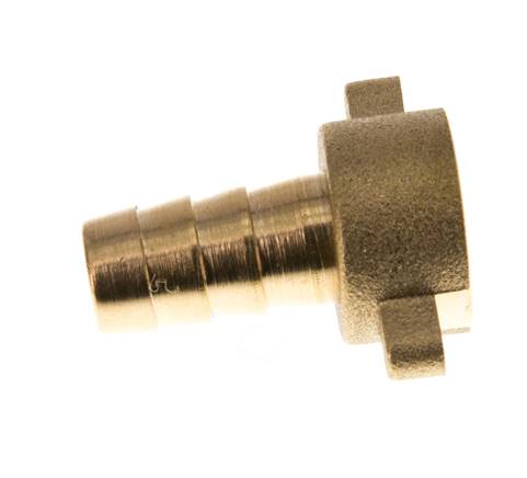 G 3/8'' x 10mm Brass Hose barb with NBR Seal and Wing Nut 16 Bar [2 Pieces]