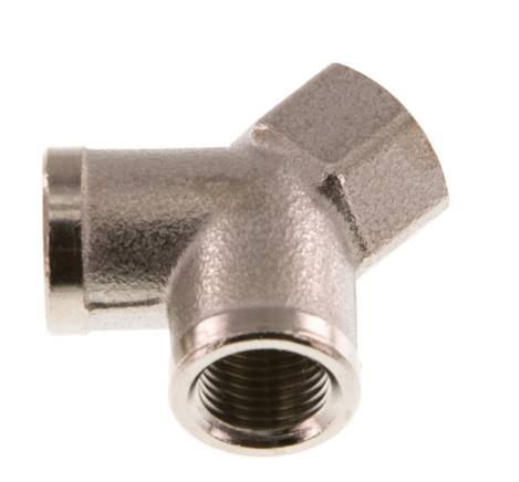 G 1/8'' Nickel plated Brass Y-Piece 16 Bar [2 Pieces]