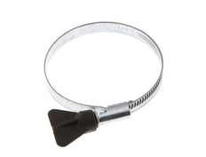 50 - 70 mm Hose Clamp with a Galvanised Steel 9 mm band With Butterfly Handle - Norma [5 Pieces]