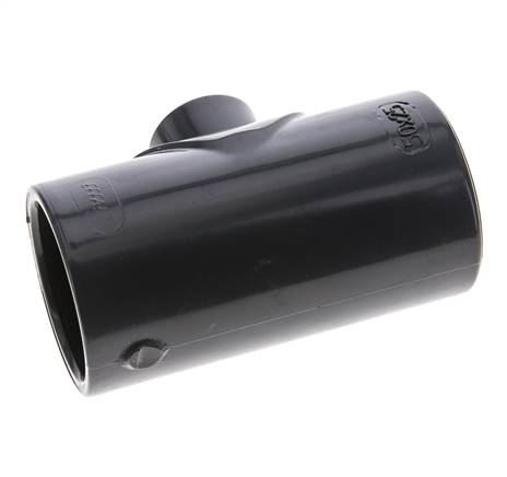 PVC Reducing Tee Fitting Socket 50 to 25mm