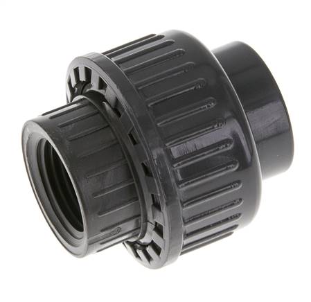 PVC Union Fitting Female Socket 20mm x Female Rp 1/2'' FKM