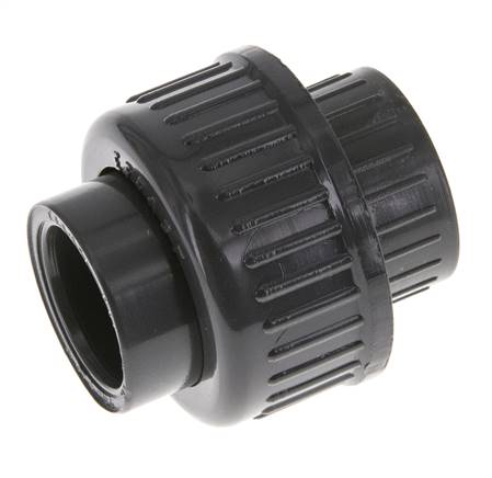 PVC Union Fitting Female Socket 20mm x Female Rp 1/2'' FKM