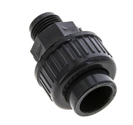 PVC Union Fitting Female Socket 20mm x Male R 1/2'' EPDM