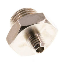 G 1/8'' x M5 Nickel plated Brass Double Nipple 16 Bar [10 Pieces]