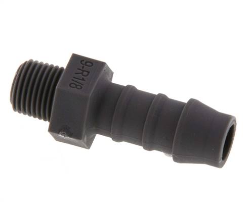 R 1/8'' Male x 9mm PA 6 Hose barb 10 Bar [10 Pieces]
