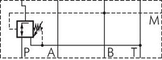 Válvula reductora de presión sándwich NG6 (D03) B 75bar - Rexroth