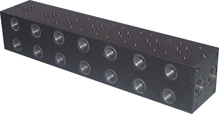 Placa base NG6 (D03) 3 posiciones sin válvula de alivio de presión 315bar
