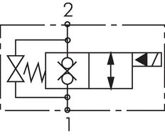 Electroválvula hidráulica de 2/2 vías G3/4'' NC bidireccional 250bar 230VAC