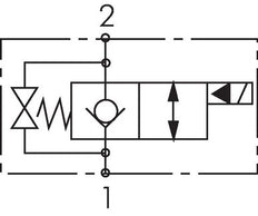 Electroválvula hidráulica de 2/2 vías G3/4'' NC unidireccional 350bar 24VDC