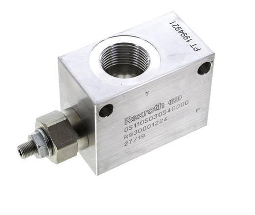 Válvula de alivio de presión hidráulica en línea G1'' 35-350bar 150l/min