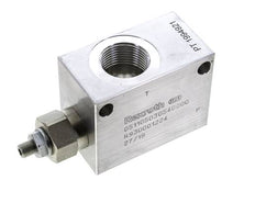 Válvula de alivio de presión hidráulica en línea G1'' 35-350bar 150l/min