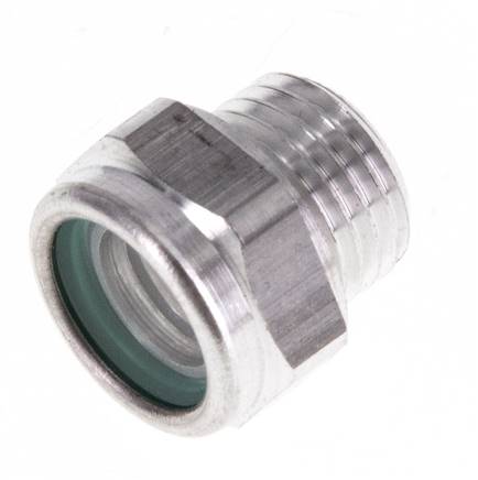 Visor de nivel de aceite G1/4'' con reflector 15bar