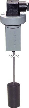Interruptor de nivel de flotador ajustable 120-500mm montaje con brida 10bar