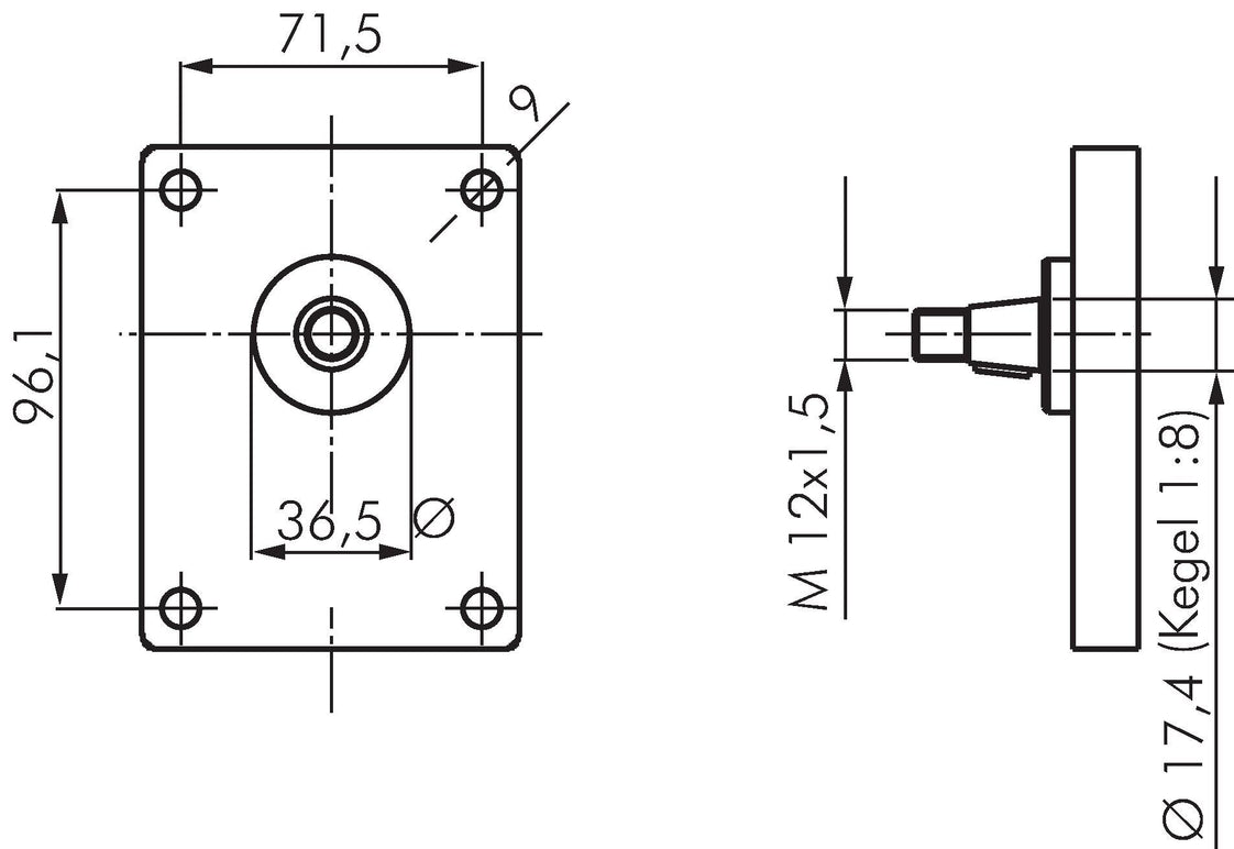 Bomba de engranajes hidráulica 4cm³ 250bar brida Plessey tamaño 2 - Rexroth