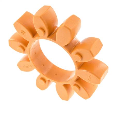 Corona dentada para acoplamiento de garras ROTEX tamaño 75 92 Shore A naranja - KTR
