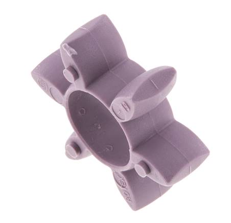 Corona dentada para acoplamiento de garras ROTEX tamaño 19 98 Shore A violeta - KTR
