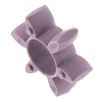 Corona dentada para acoplamiento de garras ROTEX tamaño 19 98 Shore A violeta - KTR