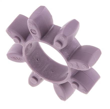 Corona dentada para acoplamiento de garras ROTEX tamaño 24 98 Shore A violeta - KTR