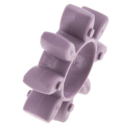 Corona dentada para acoplamiento de garras ROTEX tamaño 24 98 Shore A violeta - KTR