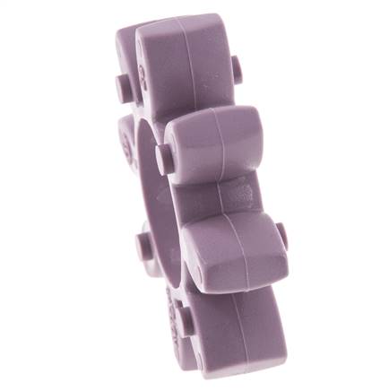 Corona dentada para acoplamiento de garras ROTEX tamaño 28 98 Shore A violeta - KTR