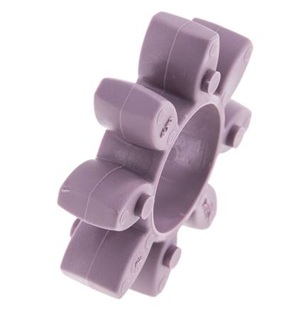 Corona dentada para acoplamiento de garras ROTEX tamaño 28 98 Shore A violeta - KTR