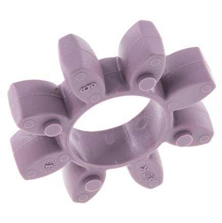 Corona dentada para acoplamiento de garras ROTEX tamaño 28 98 Shore A violeta - KTR