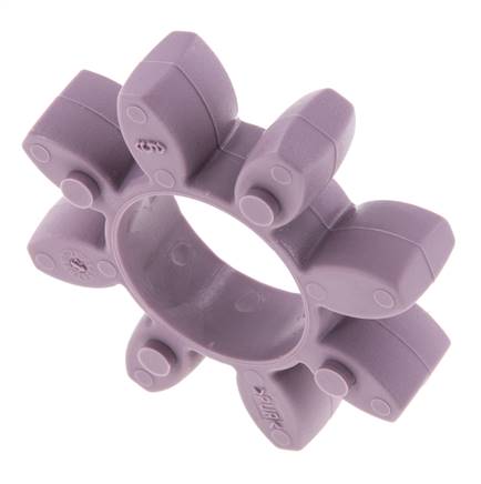 Corona dentada para acoplamiento de garras ROTEX tamaño 28 98 Shore A violeta - KTR