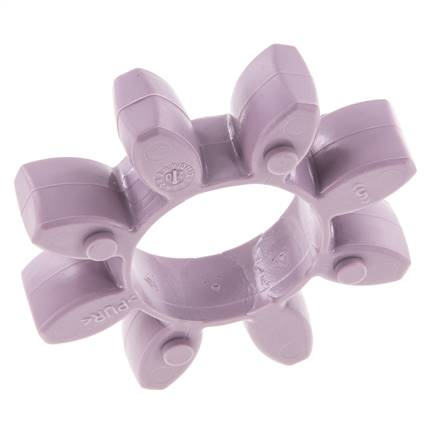 Corona dentada para acoplamiento de garras ROTEX tamaño 38 98 Shore A violeta - KTR