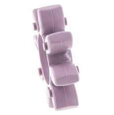 Corona dentada para acoplamiento de garras ROTEX tamaño 38 98 Shore A violeta - KTR