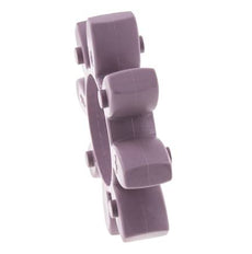 Corona dentada para acoplamiento de garras ROTEX tamaño 48 98 Shore A violeta - KTR