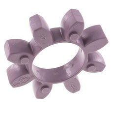 Corona dentada para acoplamiento de garras ROTEX tamaño 65 98 Shore A violeta - KTR