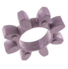 Corona dentada para acoplamiento de garras ROTEX tamaño 65 98 Shore A violeta - KTR