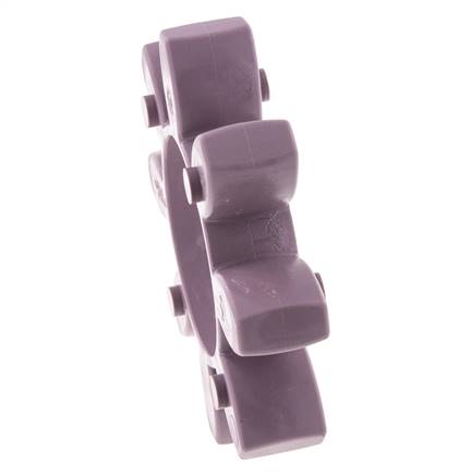 Corona dentada para acoplamiento de garras ROTEX tamaño 65 98 Shore A violeta - KTR