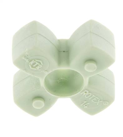Corona dentada para acoplamiento de garras ROTEX tamaño 14 64 Shore D verde - KTR