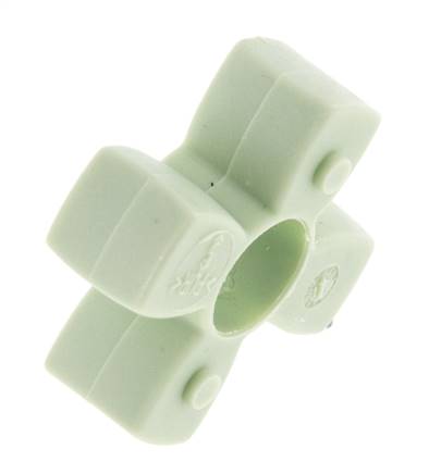 Corona dentada para acoplamiento de garras ROTEX tamaño 14 64 Shore D verde - KTR