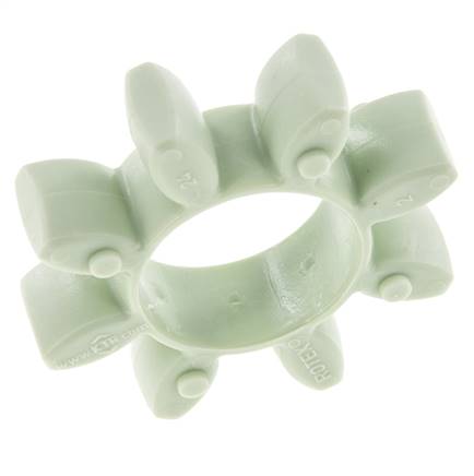 Corona dentada para acoplamiento de garras ROTEX tamaño 24 64 Shore D verde - KTR