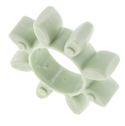 Corona dentada para acoplamiento de garras ROTEX tamaño 24 64 Shore D verde - KTR